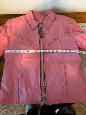 Leather motorcycle jacket